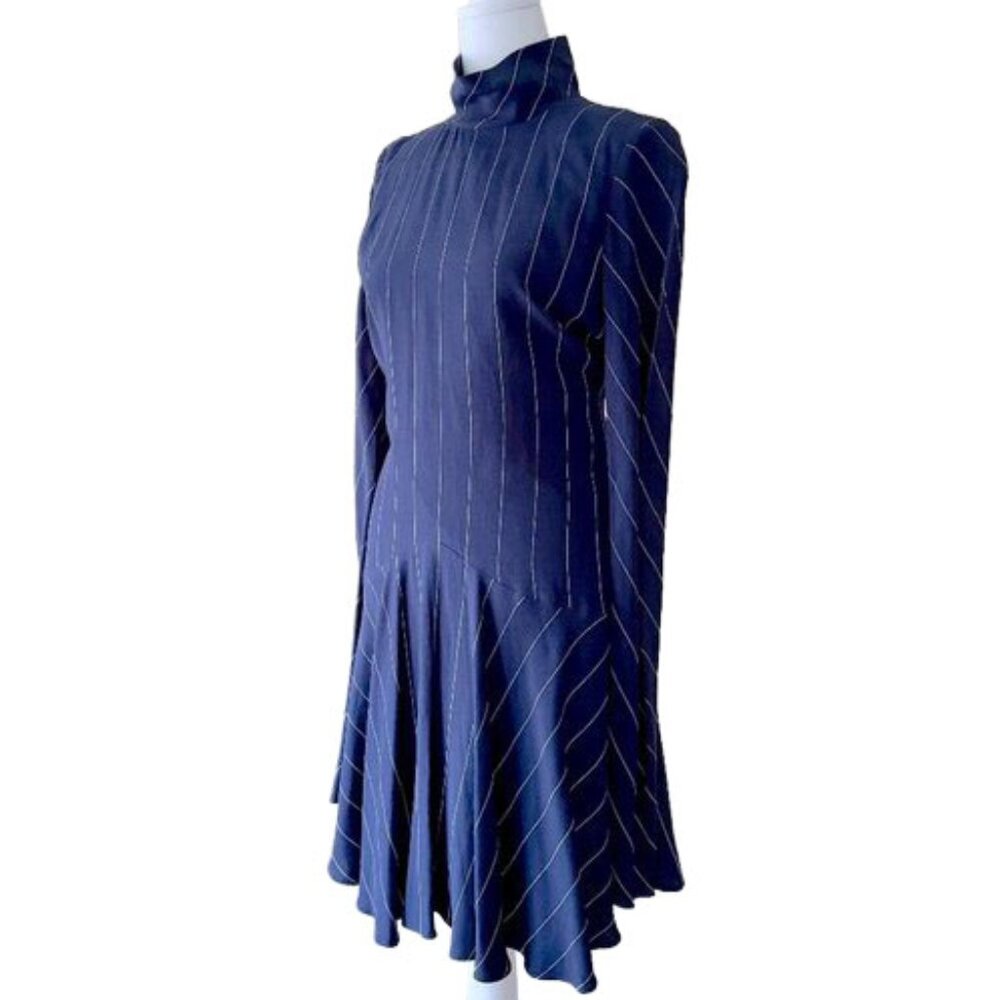 Bec & Bridge Casual Navy Pinstriped dress Size 4